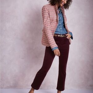 GORGEOUS PINK CHECKERED TALBOTS BLAZER!!! size 2